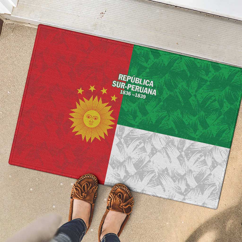 Republic of South Peru Rubber Doormat Version 1836 - 1839