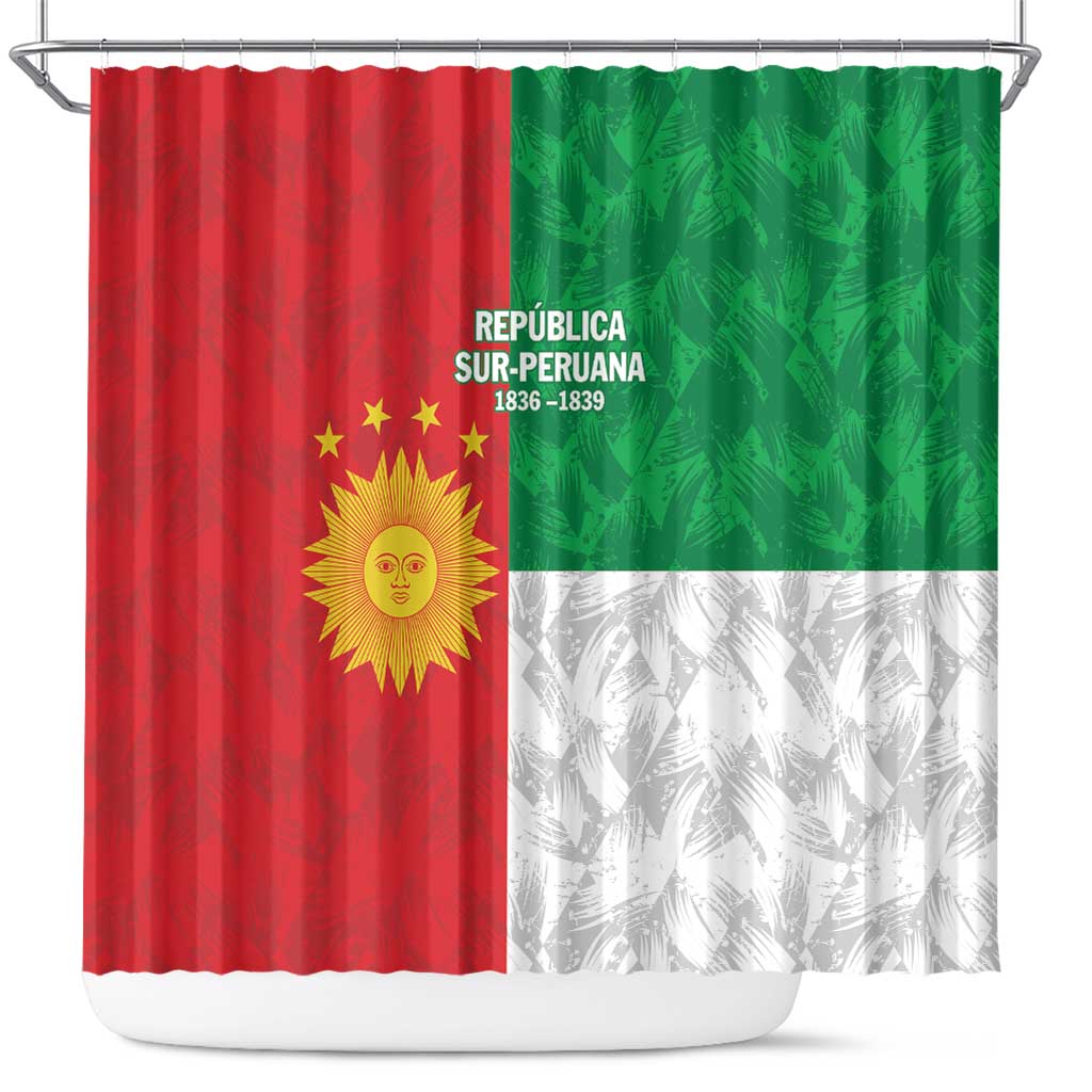 Republic of South Peru Shower Curtain Version 1836 - 1839