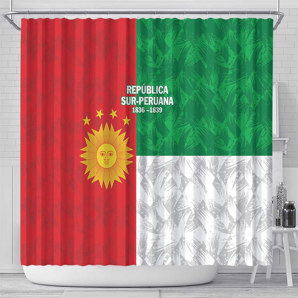 Republic of South Peru Shower Curtain Version 1836 - 1839 LT9