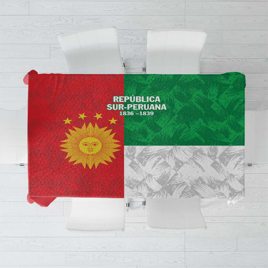 Republic of South Peru Tablecloth Version 1836 - 1839