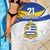 Uruguay Football Custom Beach Blanket La Celeste Sol de Mayo Motif LT9