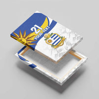 Uruguay Football Custom Canvas Wall Art La Celeste Sol de Mayo Motif LT9