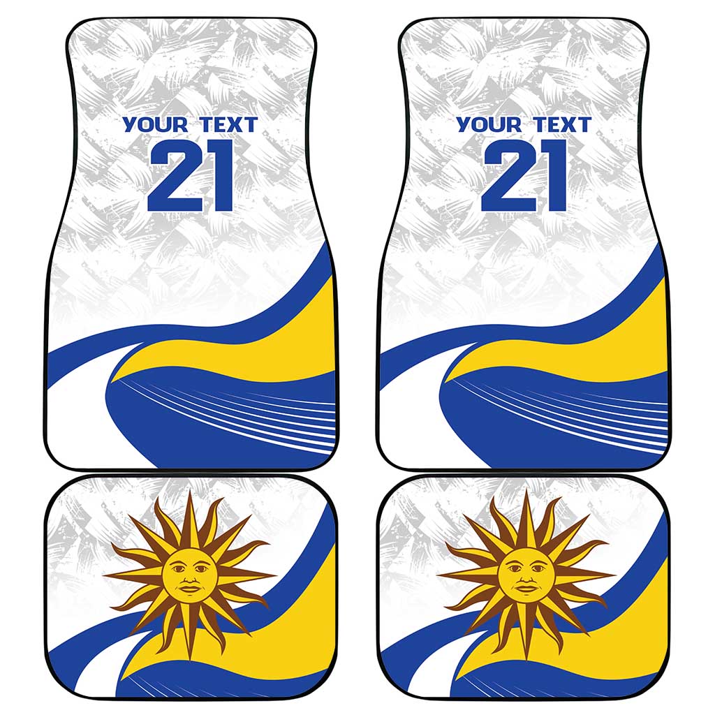 Uruguay Football Custom Car Mats La Celeste Sol de Mayo Motif LT9