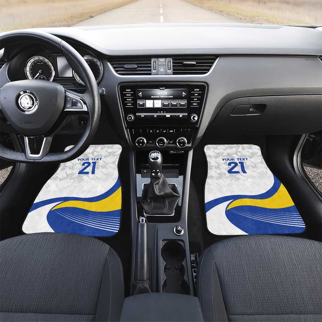 Uruguay Football Custom Car Mats La Celeste Sol de Mayo Motif LT9