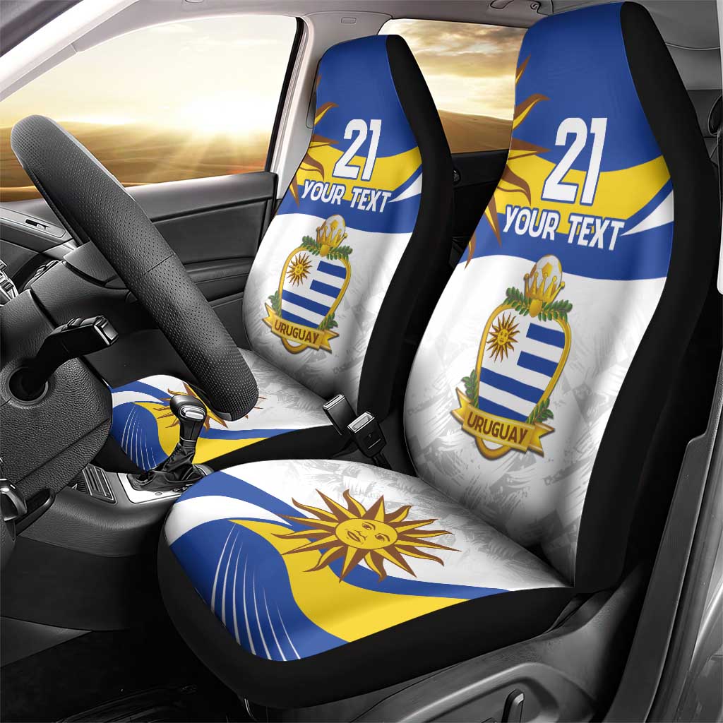 Uruguay Football Custom Car Seat Cover La Celeste Sol de Mayo Motif