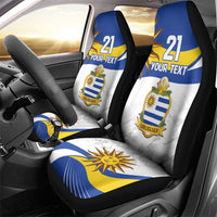 Uruguay Football Custom Car Seat Cover La Celeste Sol de Mayo Motif LT9