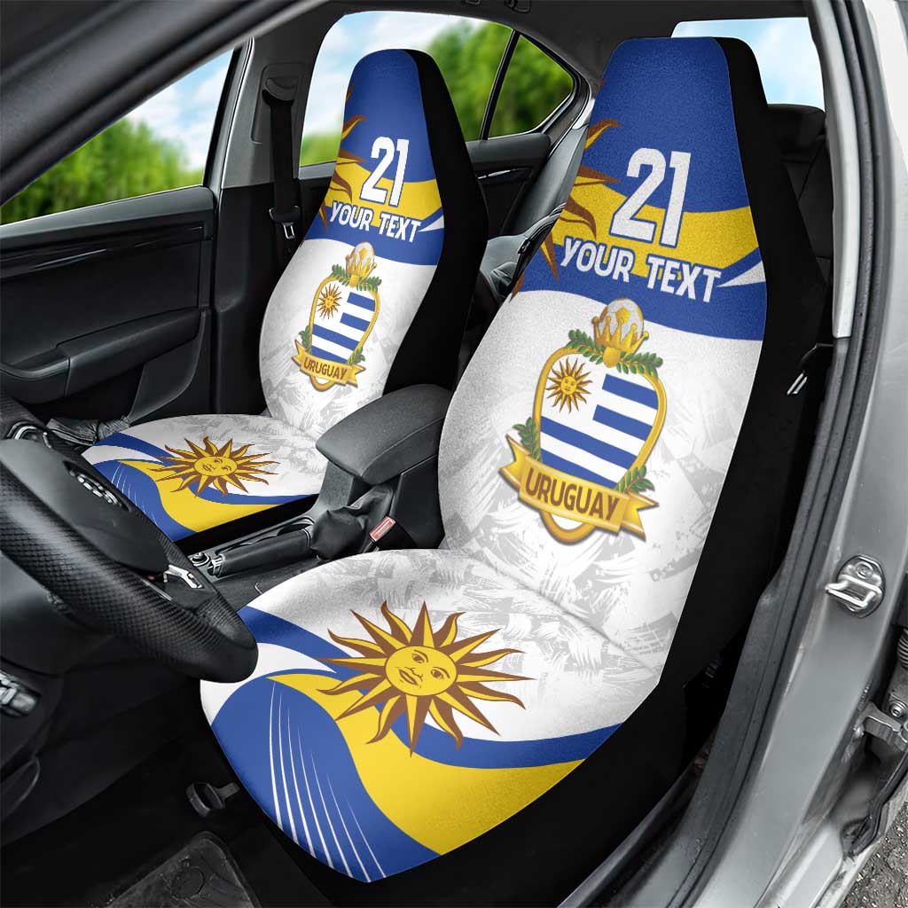 Uruguay Football Custom Car Seat Cover La Celeste Sol de Mayo Motif