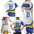 Uruguay Football Custom Family Matching Off Shoulder Maxi Dress and Hawaiian Shirt La Celeste Sol de Mayo Motif