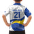Uruguay Football Custom Family Matching Off Shoulder Short Dress and Hawaiian Shirt La Celeste Sol de Mayo Motif