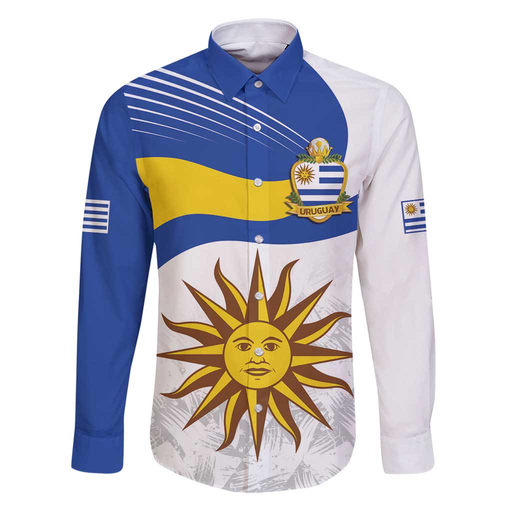 Uruguay Football Custom Family Matching Puletasi and Hawaiian Shirt La Celeste Sol de Mayo Motif
