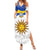 Uruguay Football Custom Family Matching Summer Maxi Dress and Hawaiian Shirt La Celeste Sol de Mayo Motif