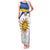 Uruguay Football Custom Family Matching Tank Maxi Dress and Hawaiian Shirt La Celeste Sol de Mayo Motif