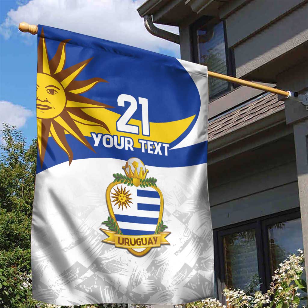 Uruguay Football Custom Garden Flag La Celeste Sol de Mayo Motif LT9