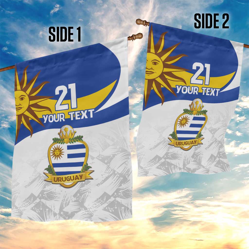 Uruguay Football Custom Garden Flag La Celeste Sol de Mayo Motif