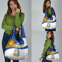 Uruguay Football Custom Grocery Bag La Celeste Sol de Mayo Motif LT9