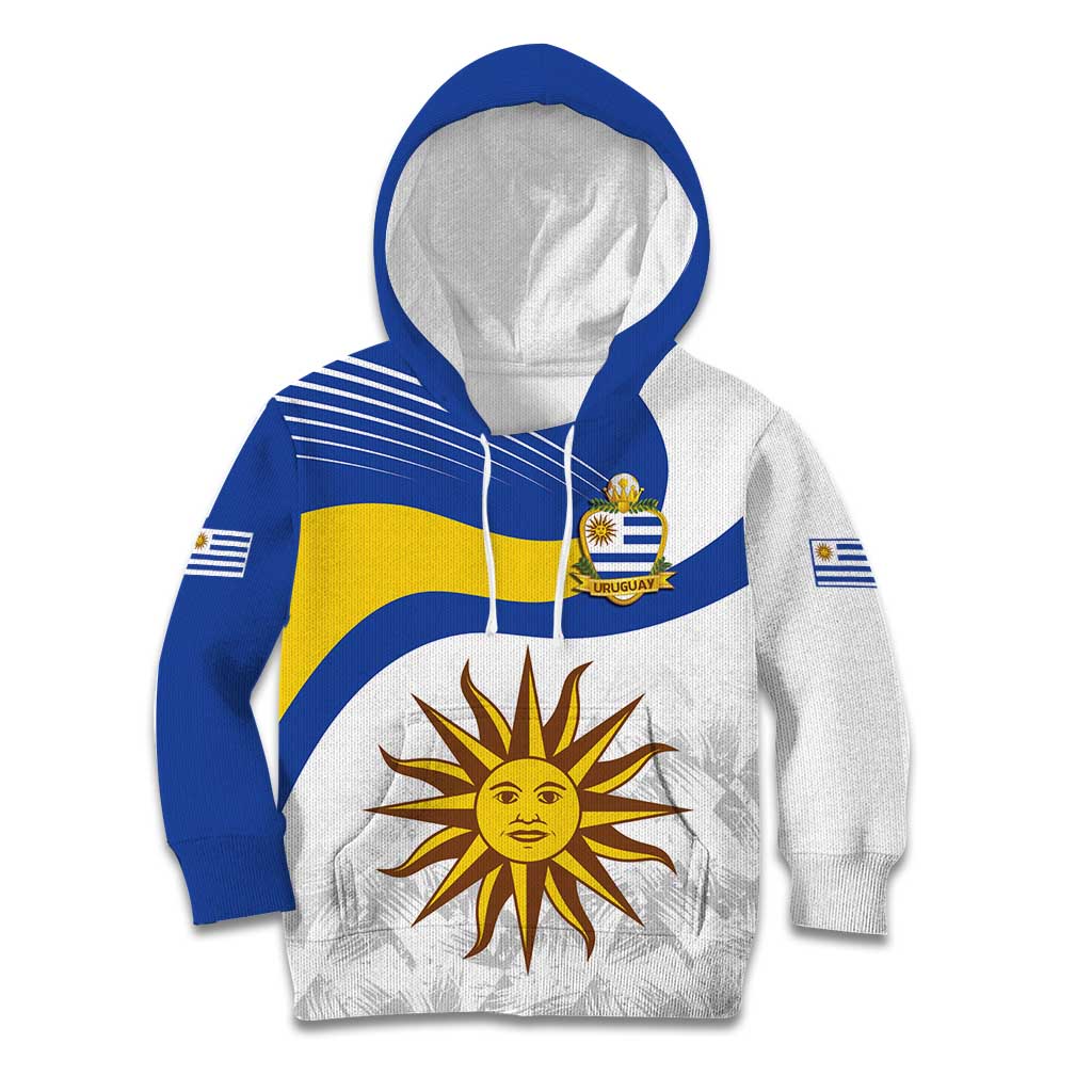 Uruguay Football Custom Kid Hoodie La Celeste Sol de Mayo Motif