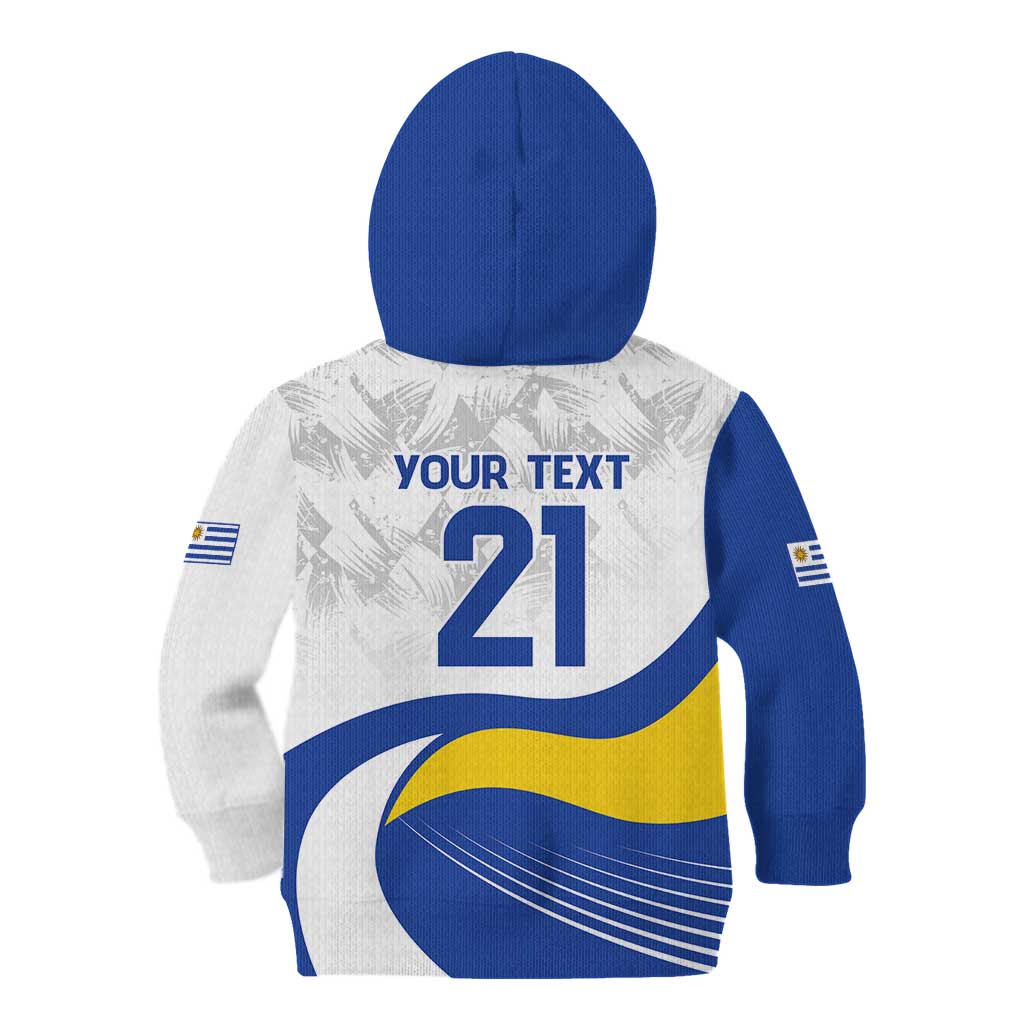 Uruguay Football Custom Kid Hoodie La Celeste Sol de Mayo Motif