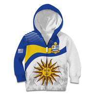 Uruguay Football Custom Kid Hoodie La Celeste Sol de Mayo Motif