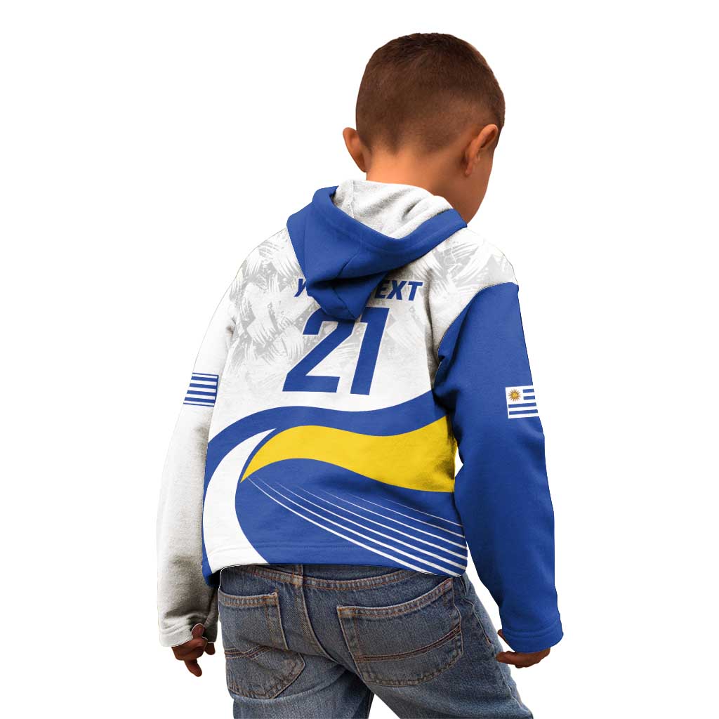 Uruguay Football Custom Kid Hoodie La Celeste Sol de Mayo Motif