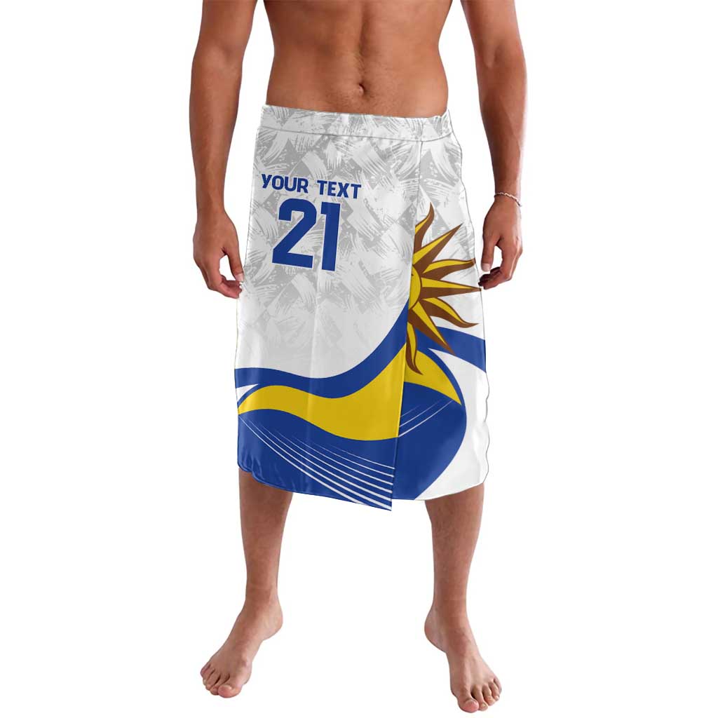 Uruguay Football Custom Lavalava La Celeste Sol de Mayo Motif