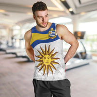 Uruguay Football Custom Men Tank Top La Celeste Sol de Mayo Motif