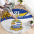 Uruguay Football Custom Round Carpet La Celeste Sol de Mayo Motif LT9