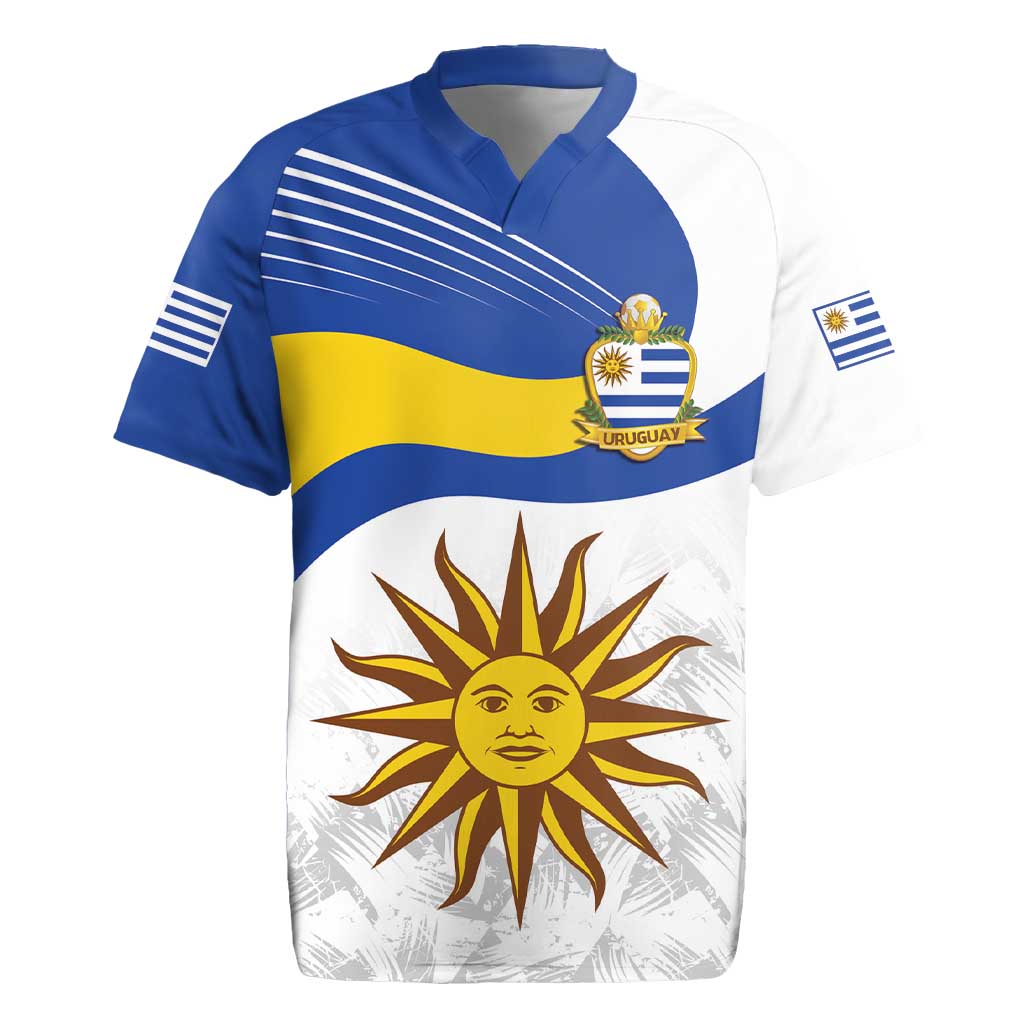 Uruguay Football Custom Rugby Jersey La Celeste Sol de Mayo Motif