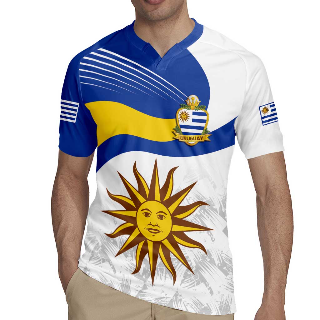 Uruguay Football Custom Rugby Jersey La Celeste Sol de Mayo Motif