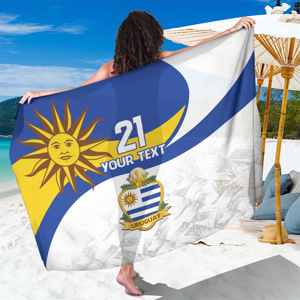 Uruguay Football Custom Sarong La Celeste Sol de Mayo Motif