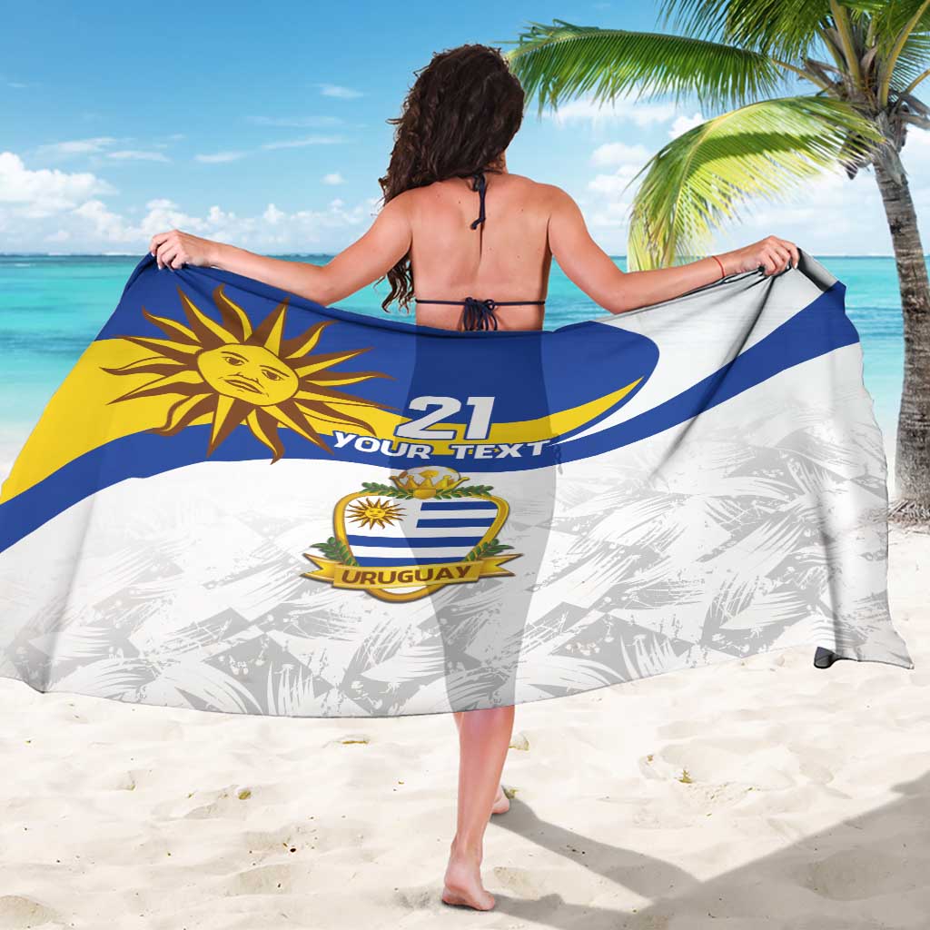 Uruguay Football Custom Sarong La Celeste Sol de Mayo Motif