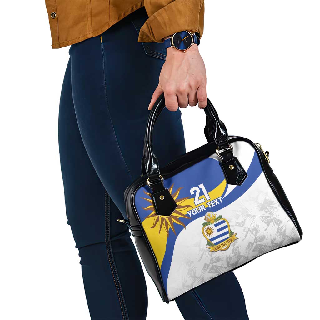 Uruguay Football Custom Shoulder Handbag La Celeste Sol de Mayo Motif