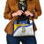 Uruguay Football Custom Shoulder Handbag La Celeste Sol de Mayo Motif LT9
