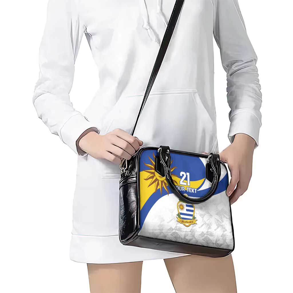 Uruguay Football Custom Shoulder Handbag La Celeste Sol de Mayo Motif