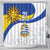 Uruguay Football Custom Shower Curtain La Celeste Sol de Mayo Motif LT9