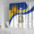Uruguay Football Custom Shower Curtain La Celeste Sol de Mayo Motif LT9