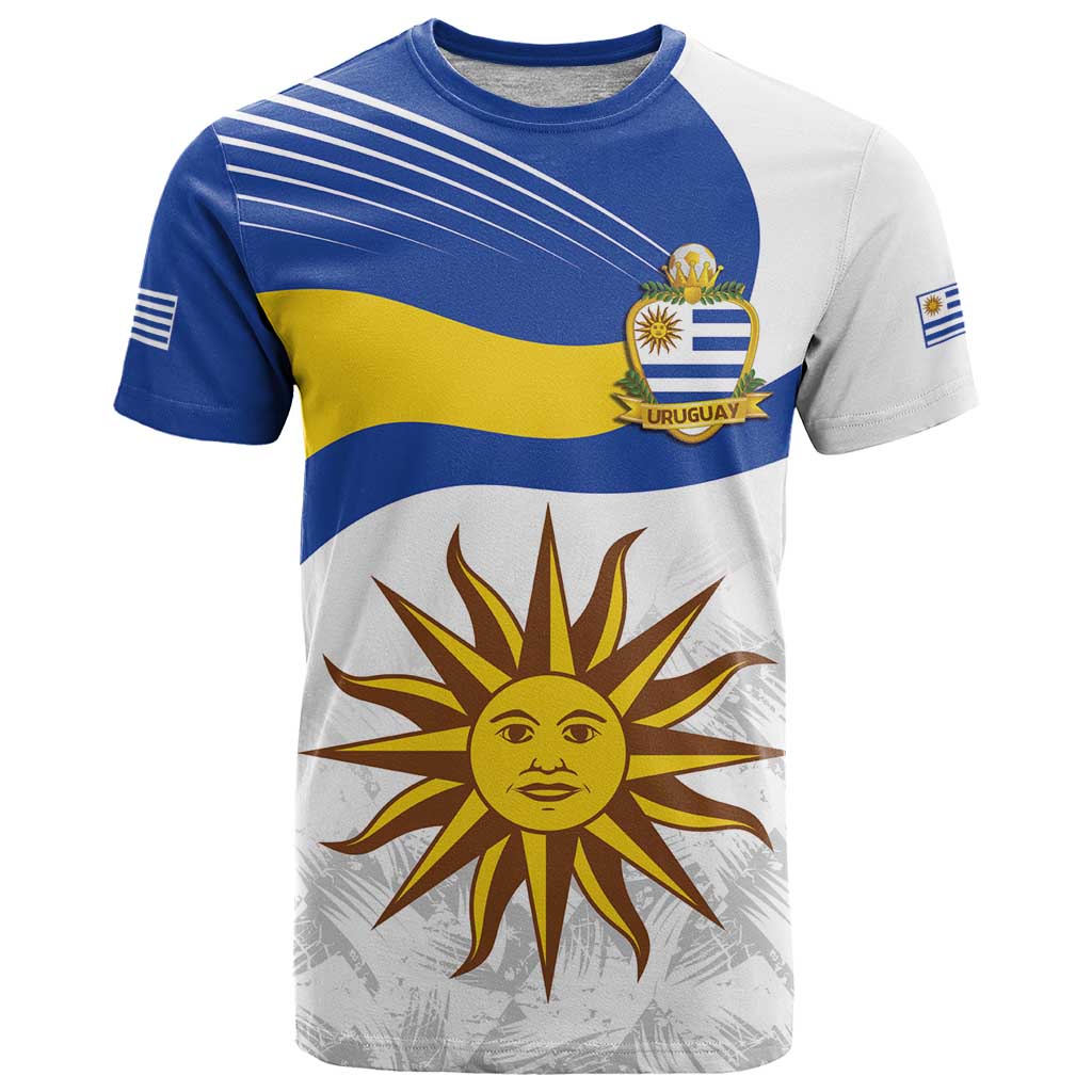 Uruguay Football Custom T Shirt La Celeste Sol de Mayo Motif