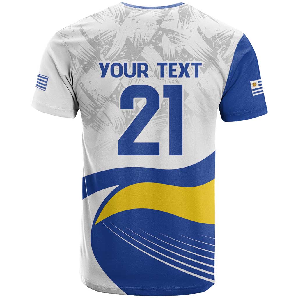 Uruguay Football Custom T Shirt La Celeste Sol de Mayo Motif