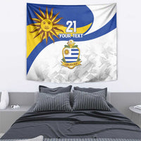 Uruguay Football Custom Tapestry La Celeste Sol de Mayo Motif