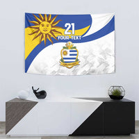 Uruguay Football Custom Tapestry La Celeste Sol de Mayo Motif