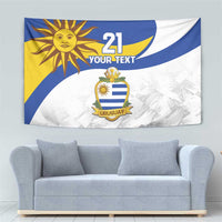 Uruguay Football Custom Tapestry La Celeste Sol de Mayo Motif LT9