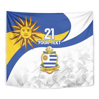 Uruguay Football Custom Tapestry La Celeste Sol de Mayo Motif LT9
