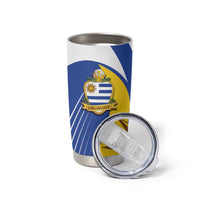 Uruguay Football Custom Tumbler Cup La Celeste Sol de Mayo Motif