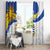 Uruguay Football Custom Window Curtain La Celeste Sol de Mayo Motif