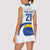 Uruguay Football Custom Women Sleeveless Polo Shirt La Celeste Sol de Mayo Motif