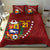 Venezuela Football Custom Bedding Set La Vinotinto Red Wine Coat of Arms