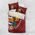 Venezuela Football Custom Bedding Set La Vinotinto Red Wine Coat of Arms LT9