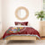 Venezuela Football Custom Bedding Set La Vinotinto Red Wine Coat of Arms LT9