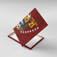 Venezuela Football Custom Canvas Wall Art La Vinotinto Red Wine Coat of Arms LT9