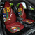 Venezuela Football Custom Car Seat Cover La Vinotinto Red Wine Coat of Arms LT9