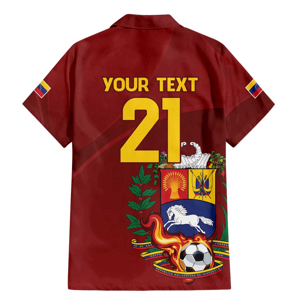Venezuela Football Custom Family Matching Mermaid Dress and Hawaiian Shirt La Vinotinto Red Wine Coat of Arms